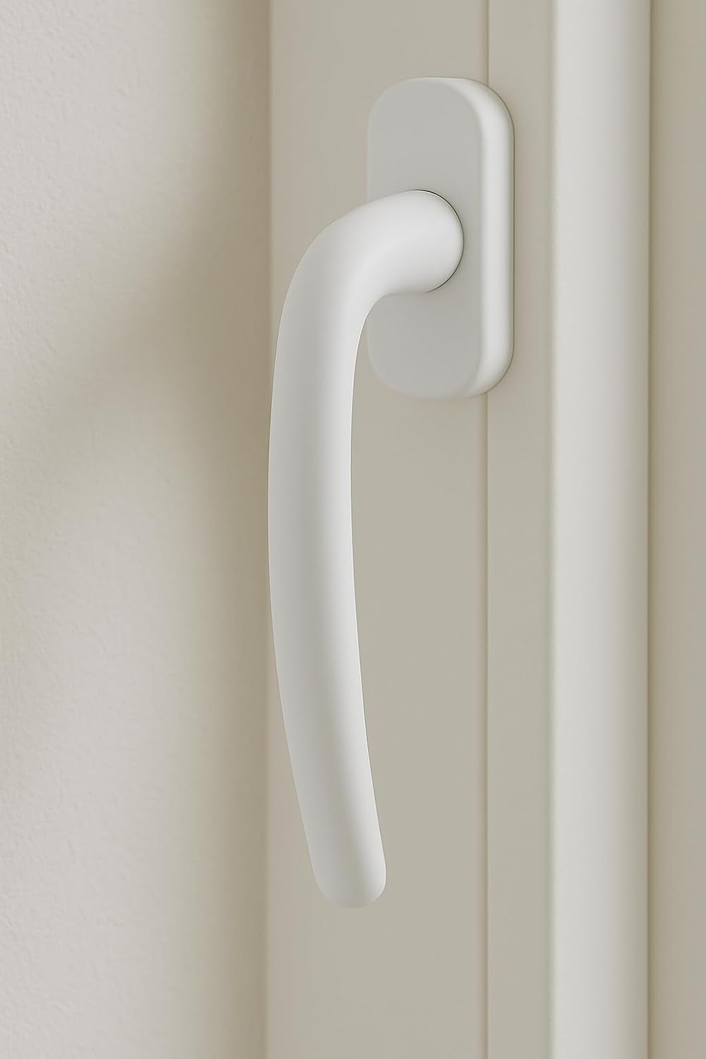 Maniglia per Finestra Bianca con Apertura 360 Gradi - Maniglia per Porta Finestra - Maniglia Infissi Bianca